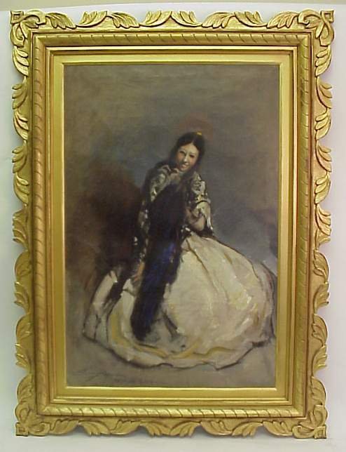 Eric Pape ( 1870-1938, Calif) Spanish Dancer, oil