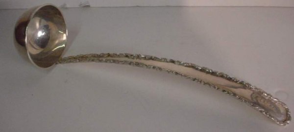 Sterling silver ladle, 7 ounces, Mexican, 13 1/4"