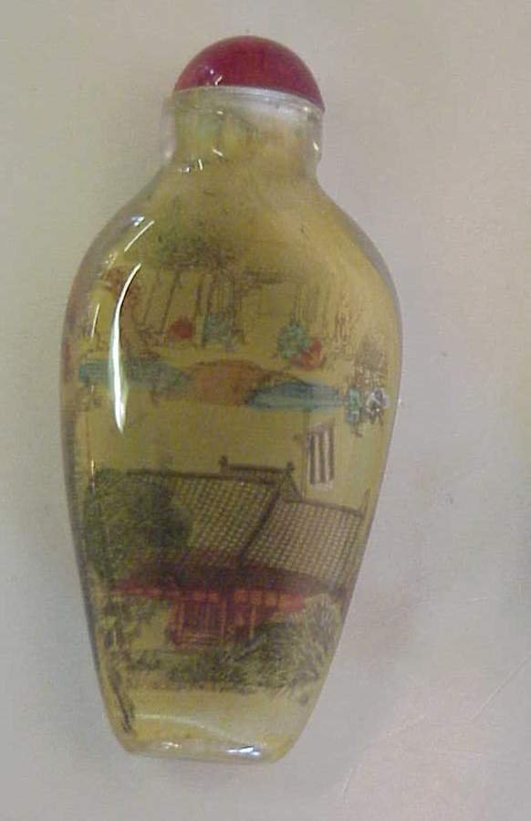 2 early Roman glass vessels, 2 1/2"h and 1 1/2"h - 2