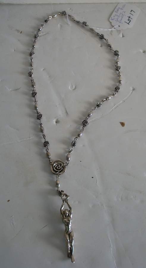 2 King Baby sterling silver necklaces 9.75 ounces