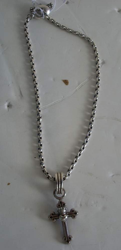 2 King Baby sterling silver necklaces 9.75 ounces - 2