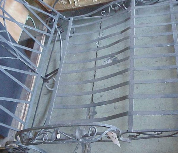 Salterini wrought iron double chaise lounge, 53 - 5