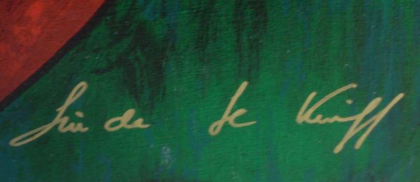 Linda Lekinff "Anastasia" serigraph with acrylic - 3