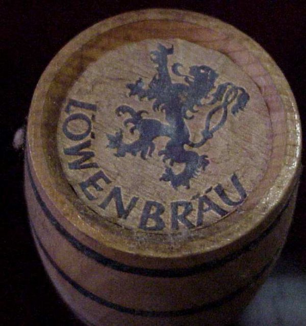 Lowenbrau Beer advertising horse and wagon with a f - 4