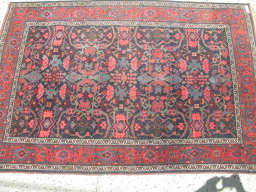 Antique Persian carpet 4'6" x 6'8".,tree of life 