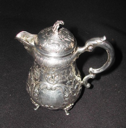 Sterling 5 piece tea/coffee set, tray is sterling,  - 5