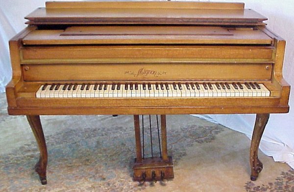 Smith & Zeidler Grand Piano, Paris painted casewo