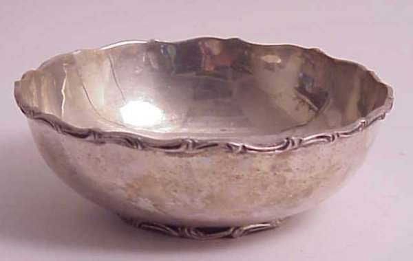 Sterling bowl, 14 ounces, 7 1/2" dia x 3"h, Mexica