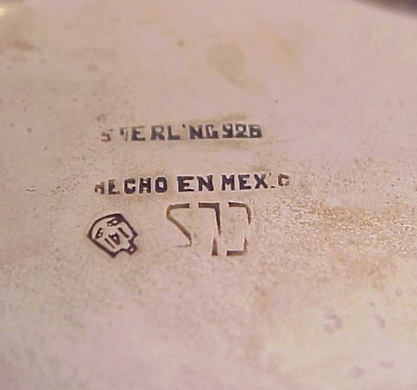 Sterling bowl, 14 ounces, 7 1/2" dia x 3"h, Mexica - 3