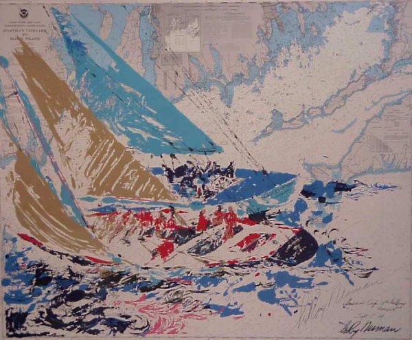 Leroy Neiman (1927-USA) "America's Cup" serigraph,