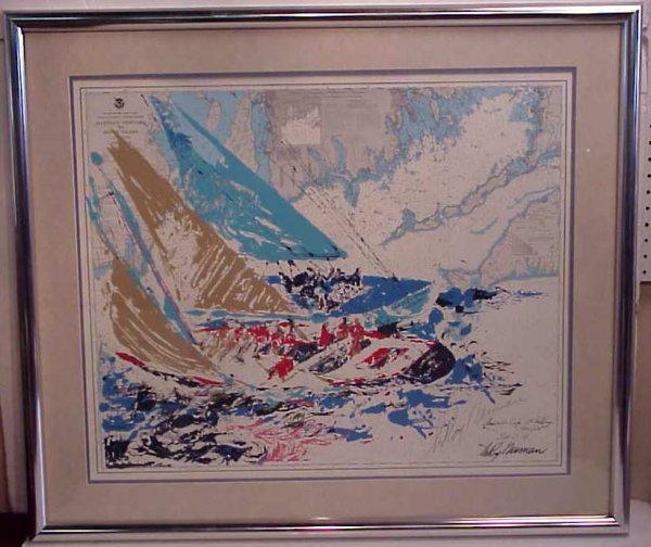 Leroy Neiman (1927-USA) "America's Cup" serigraph, - 3
