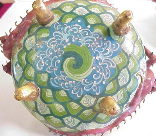 Pair of Chinese cloisonnee footed bowls with dra - 3