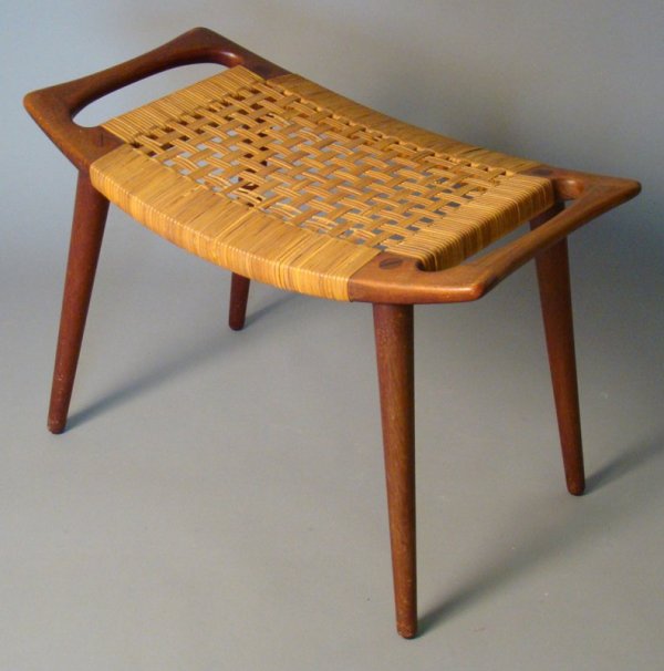 Hans Wegner / Johannes Hansen bench, oiled teal &
