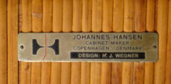 Hans Wegner / Johannes Hansen bench, oiled teal & - 5