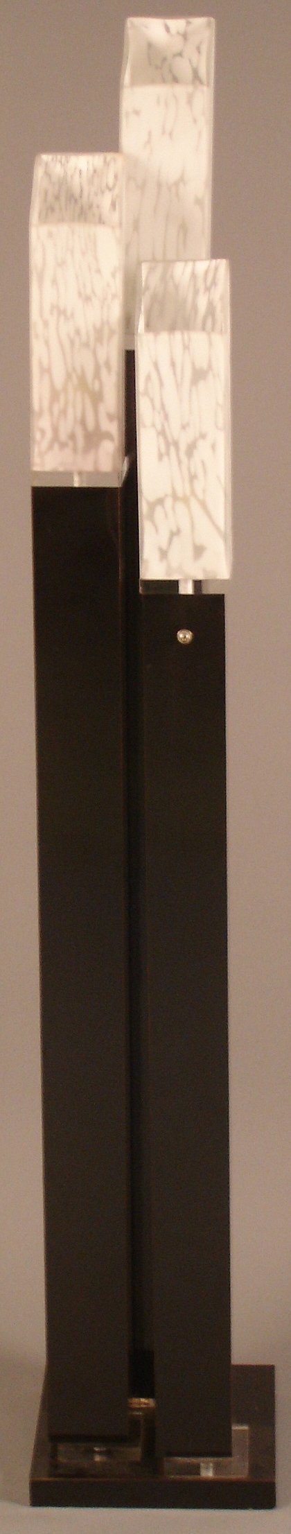 Decorative three light floor lamp circa 1980, bl