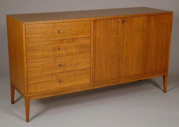 Poss. Bates Furniture Co., low chest , walnut ,