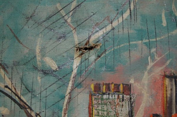 Raffaele Menster Rue De la Champelle, oil on can - 3