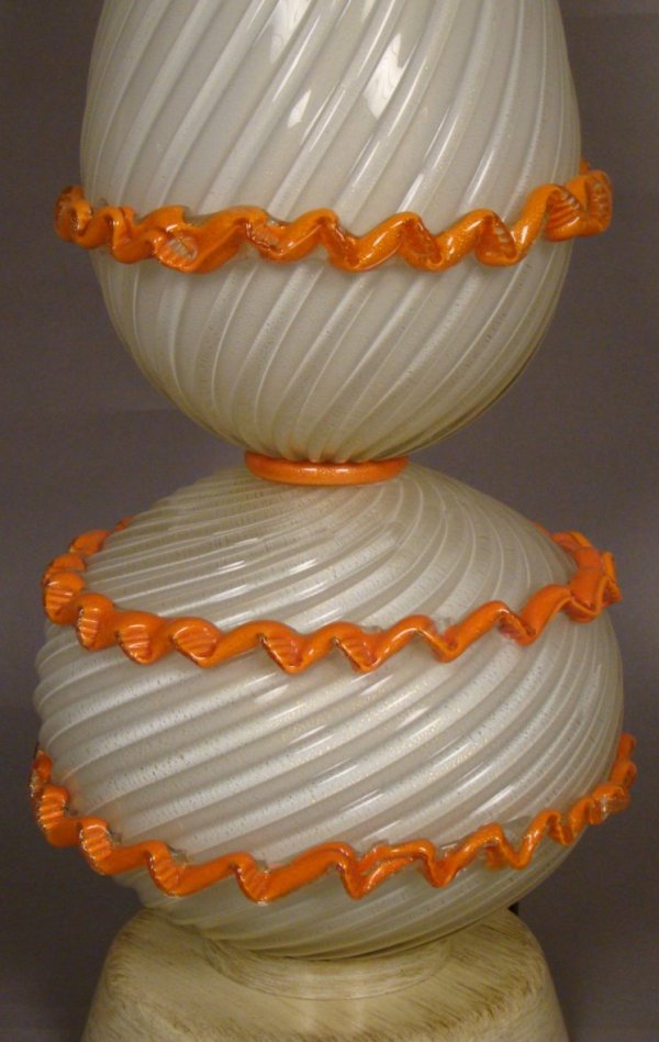 Murano / Italy fine venetian glass table lamp ,  - 3