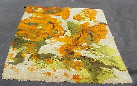1960's Shag Carpet / England, design "Narvik ( W
