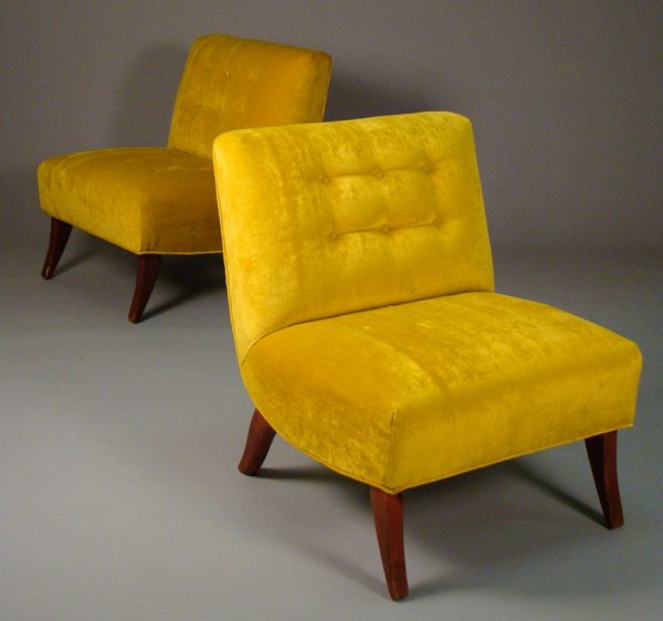 Poss. Billy Haines pair 40's Decorative Slipper