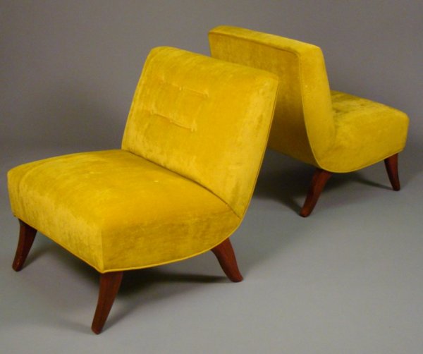 Poss. Billy Haines pair 40's Decorative Slipper - 2