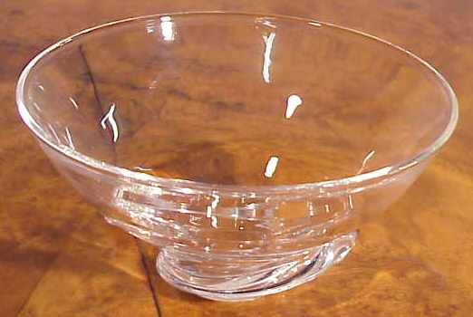 STEUBEN BOWL, 7" DIAMETER, 3 1/2" HIGH