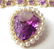 96: Antique Amythest and Gold Earrings, Brooch and lar - 2