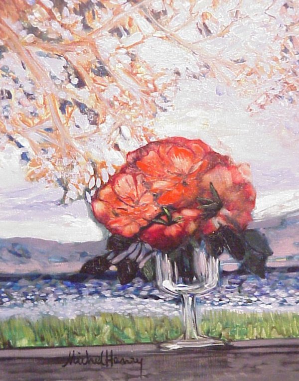 Michel Henry (1928 - France), still life, titled - 2
