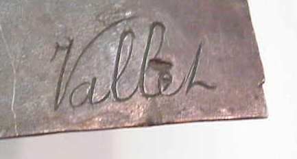 FRENCH BRONZE PLAQUE OF ROSES, VALLET? SIGNED LOW - 2