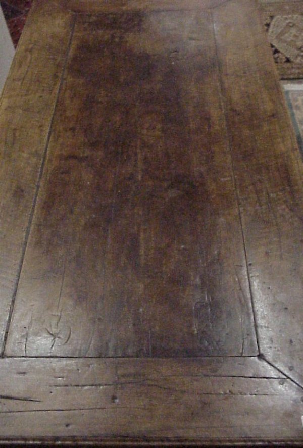 18thc French walnut farm table 88 1/2"w x 41"d x  - 5