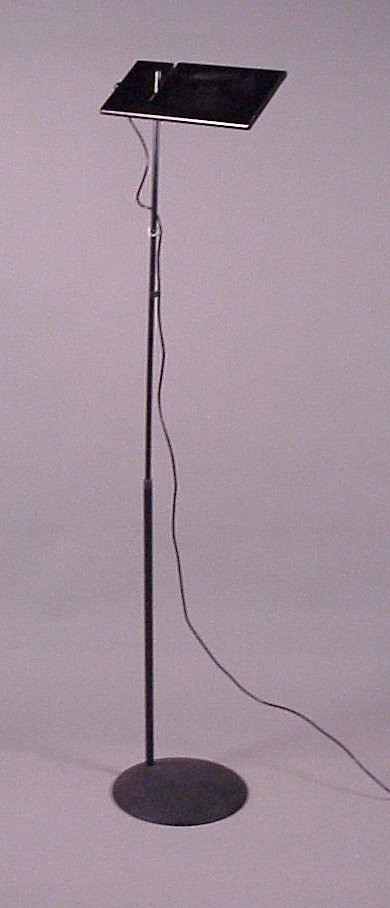 Paf Studio / Italy, adjustable halogen floor lamp,: Paf Studio / Italy, adjustable halogen floor lamp, design by Mario Barbaglia and Marco Colombo, head pans can be used as up light or reading light, overall extended height is 76"