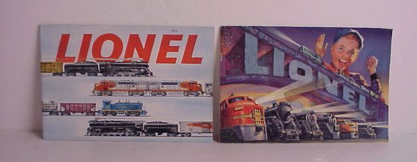 2 Lionel Train catalogs, 1952 and 1953, 7 3/4" x 1: 2 Lionel Train catalogs, 1952 and 1953, 7 3/4" x 11"