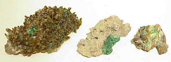 COATER QUARTZ WITH MALACHITE 5" X 2" AND CALCITE