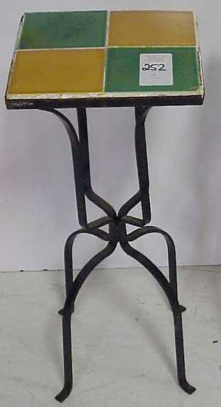 TWO TILE TOP TABLES,SMALL SQUARE,1 RECTANGLE - 3