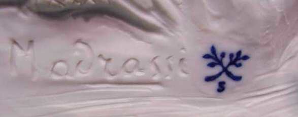 FRENCH BISQUE OF TWO CHILDREN,SIGNED MADRASSI  - 4