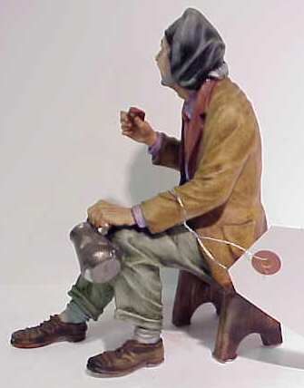 BORSATO FIGURE OF AN OLD MAN WITH A MUG - 2