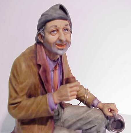 BORSATO FIGURE OF AN OLD MAN WITH A MUG - 3