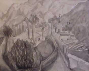 AARON BOHROD (1907-1992, US)LANDSCAPE WITH A CHU: AARON BOHROD (1907-1992, US)LANDSCAPE WITH A CHURCH,WATERCOLOR, SIGNED LOWER RIGHT, 13" X 16", FRAMED.