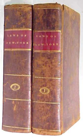 2 VOLUMES/LAWS OF THE STATE OF NY,1802