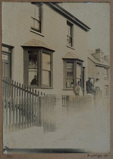 1910 old photo child in a house window (1 of 5)
