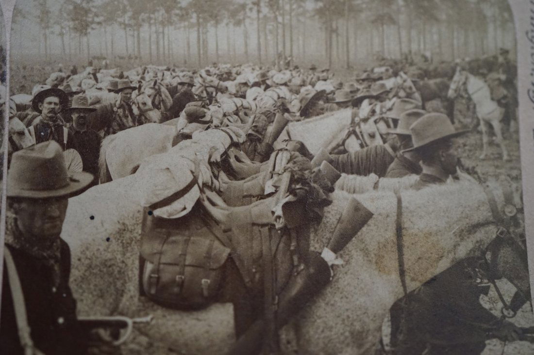 1898 photo,Troop H , Captain Curry "rough riders" (1 of 7)