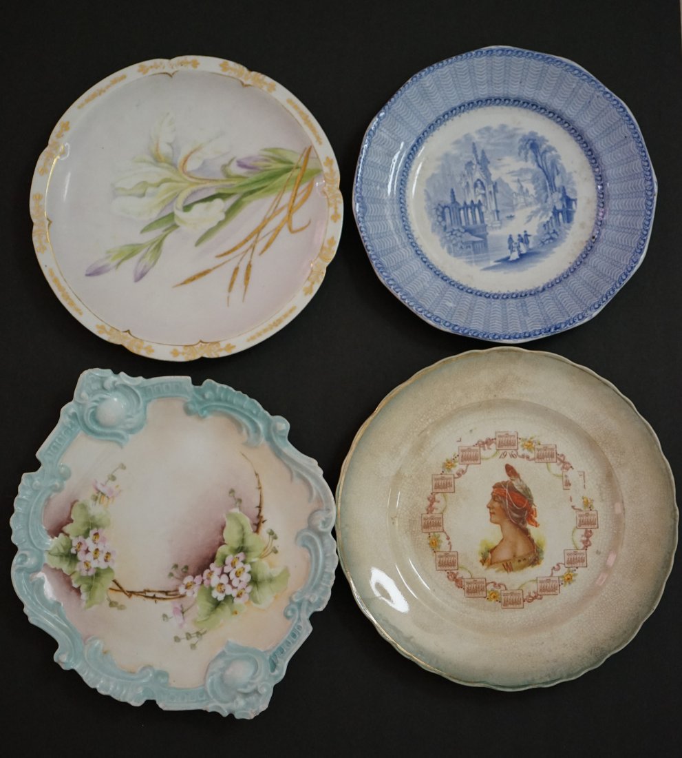 4 vintage plates 1899 -1916 ,signed dated (1 of 10)
