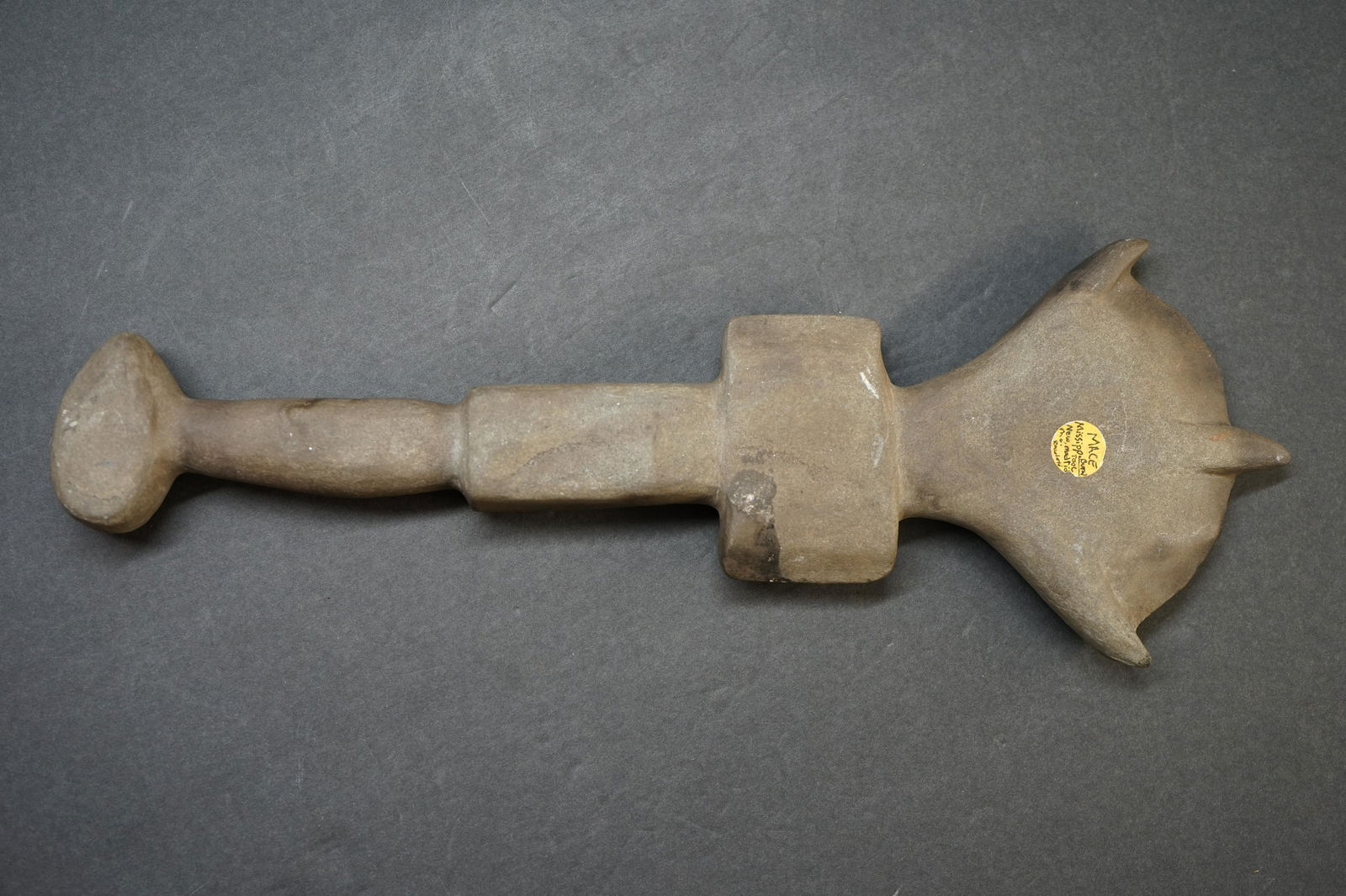 RARE LARGE INDIAN MACE, EX B. RAWLITTE COLLECTION.16 1/4 INCH (1 of 8)
