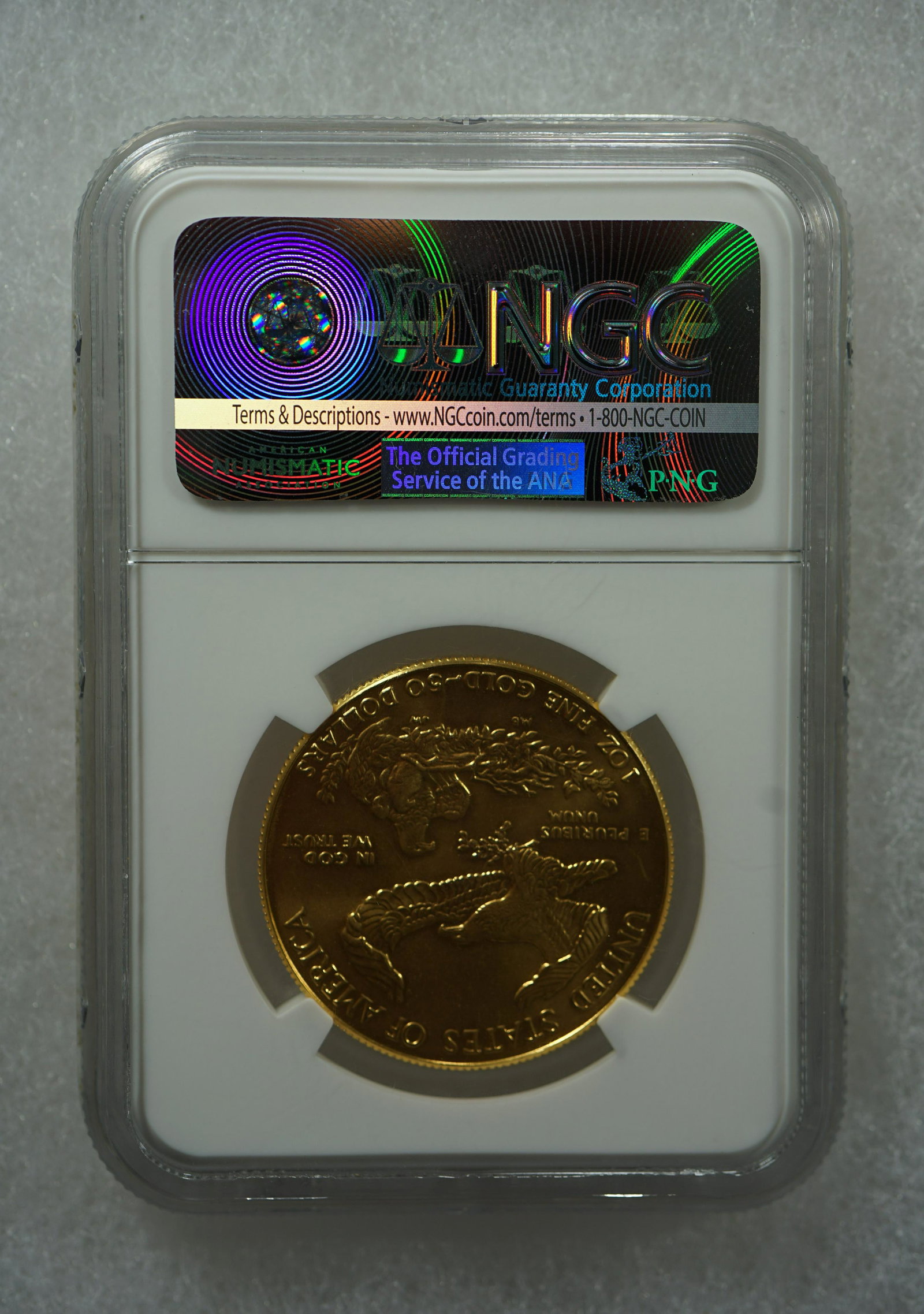 NGC certified 1ounce fine gold 50 US dollars liberty MS69 1992 EAGLE G$50 (1 of 12)