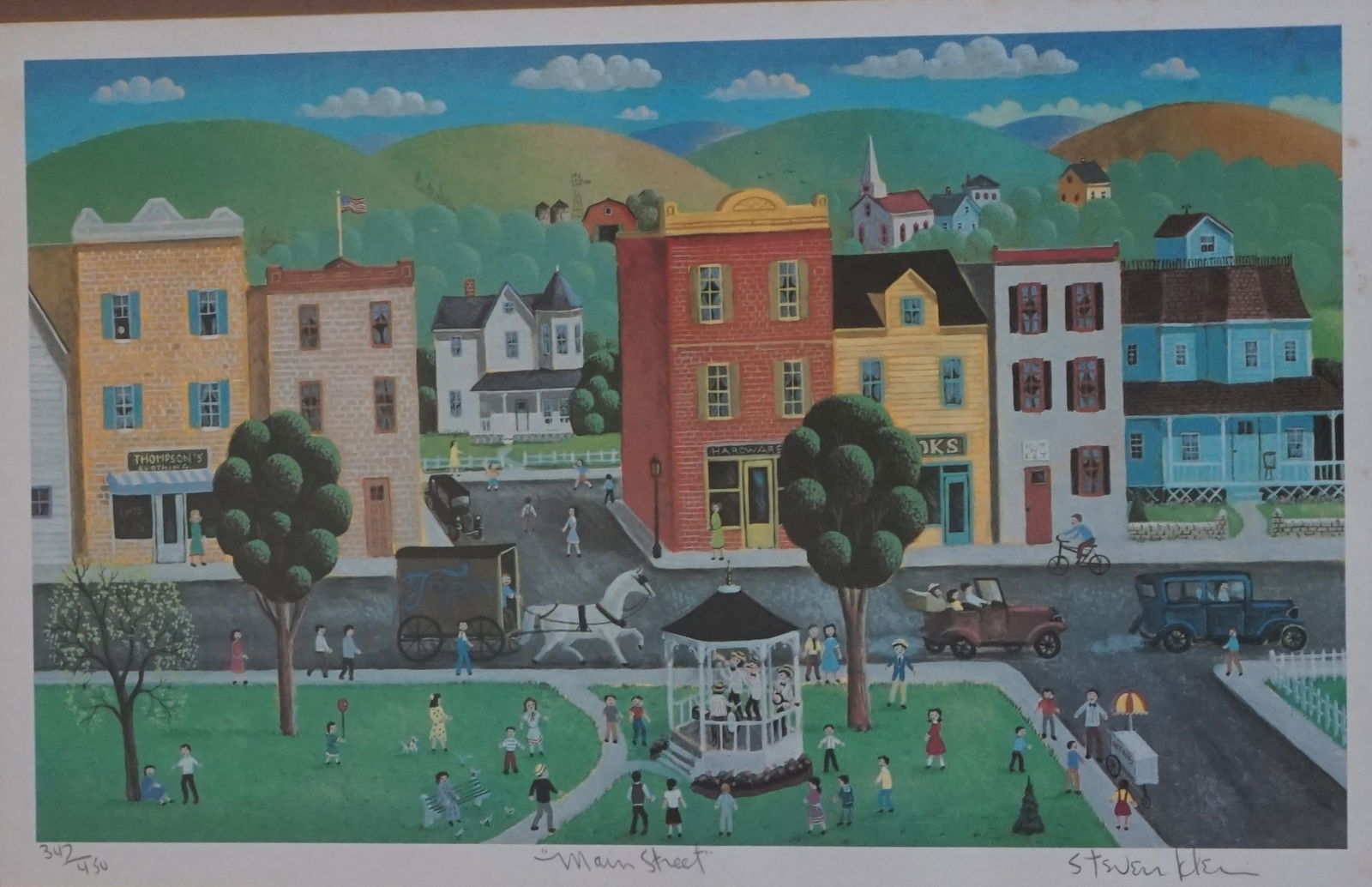 Steven Klein , SINED , NUMBERED 347/450 , " MAIN STREET": Steven Klein SIGNED IN PENCIL PRINT, NUMBERED 347/450 ,TITELED " MAIN STREET" ., Please see all photos provided as part of condition and description, please carefully read our terms of sale, shipping