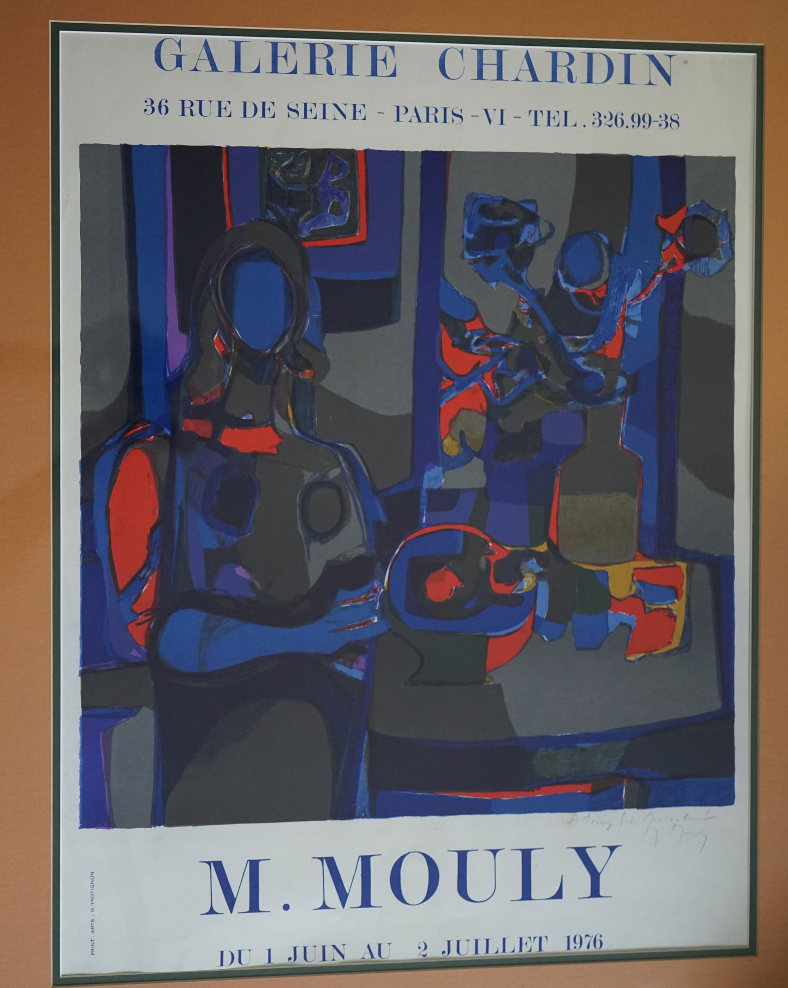 Marcel Mouly, hand signed poster: Marcel Mouly, hand signed poster , print