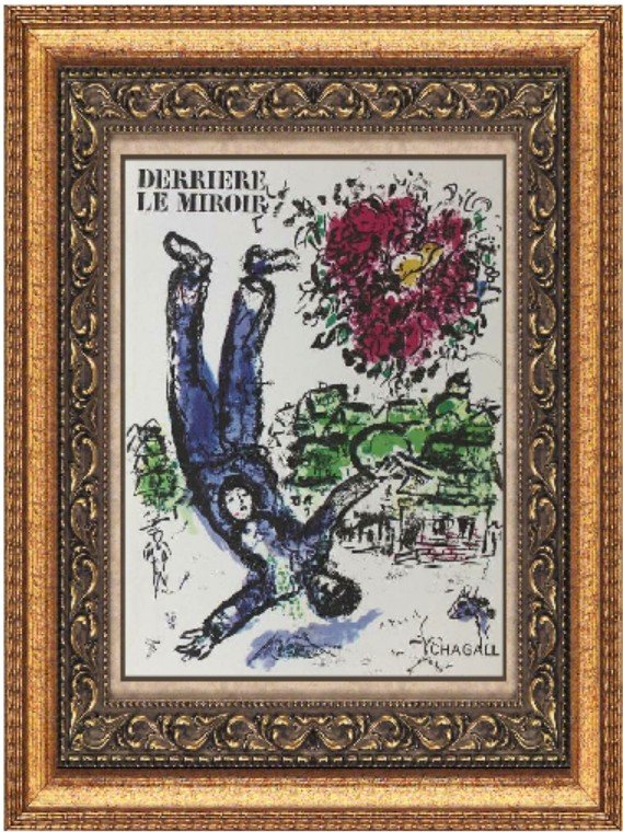 Lithograph Marc Chagall: Artist: Marc Chagall, Title: Unknown, Medium: Lithograph, Signed, Size: 13 x 9 inches Edition: Book Edition, A certificate of authenticity is provided; authentic guaranteed. This piece comes professio
