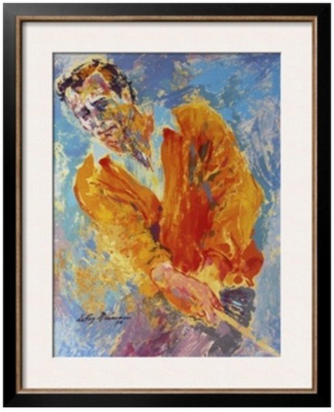 Arnold Palmer by LeRoy Neiman: Artist: LeRoy Neiman (American 1921-2012) Medium: Fine Art Print Signature/Markings: Facsimile signed Approximate Size: 9 x 7 Inches A certificate of authenticity is provided; authentic guaranteed. Th