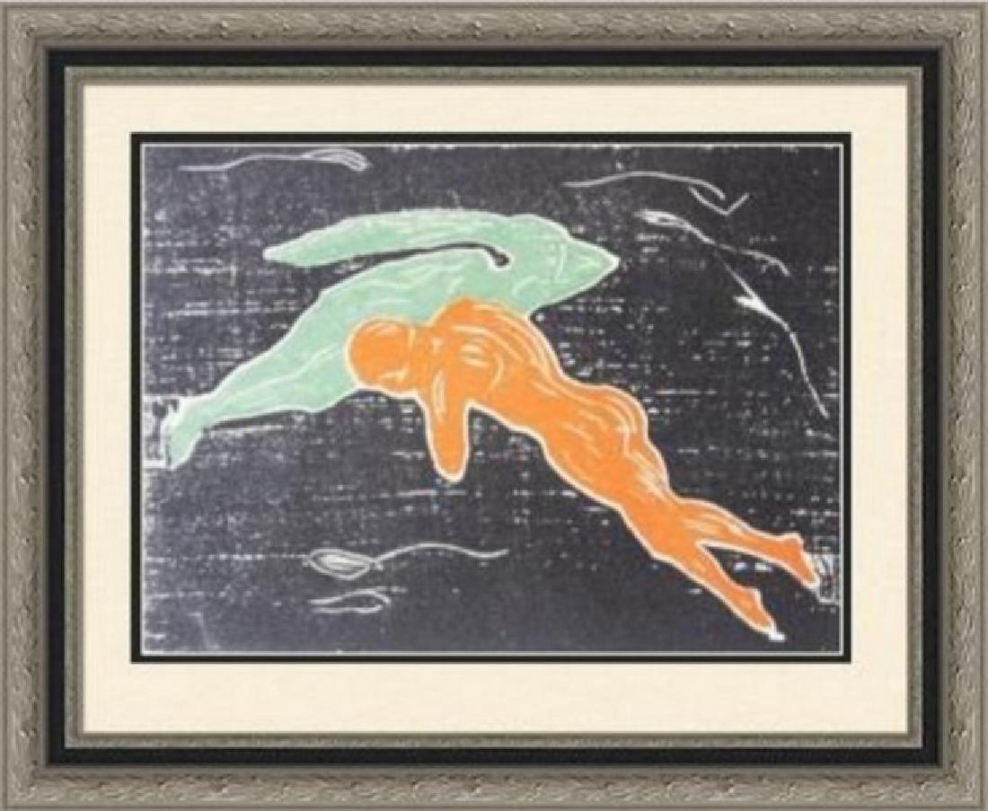 Encounter In Space - Edvard Munch: Artist: Edvard Munch (Norwegian 1863-1944), Title: Encounter In Space, Medium: Lithograph Print, Edition: n/a, Size: 4 x 5 1/2 In.