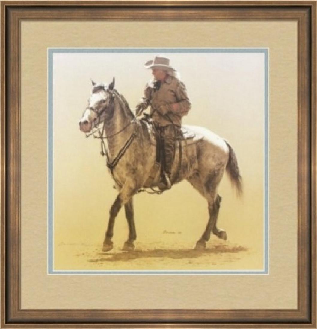 Buffalo Bill by James Bama: Limited Edition Lithograph (894/1250) Hand Signed in Pencil by the artist & Plate Signed, Year Released: 1990 Publisher: The Greenwich Workshop, Size Approx. 20 x 21 inches. A certificate of authentic